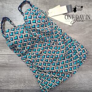Gottex Geometric Tankini Top Size S (32D)